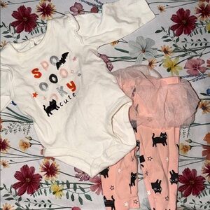 Cute Halloween Baby Outfit with Tutu Leggings